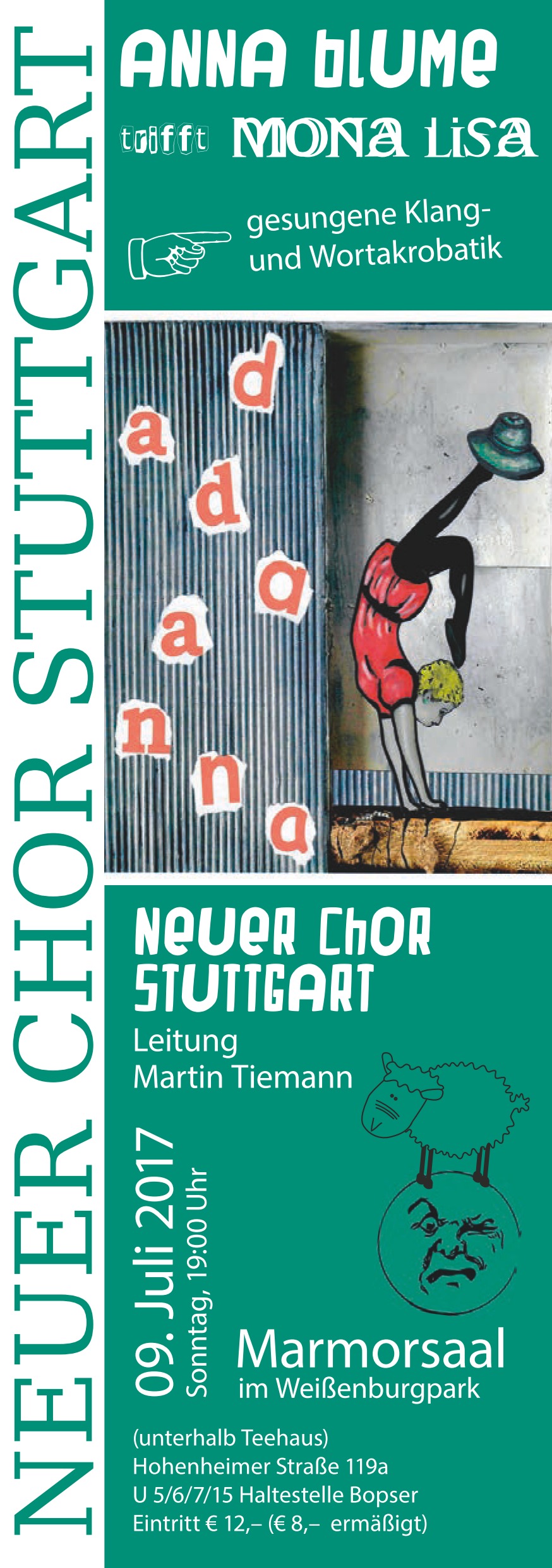 Flyer Anna Blume trifft Mona Lisa