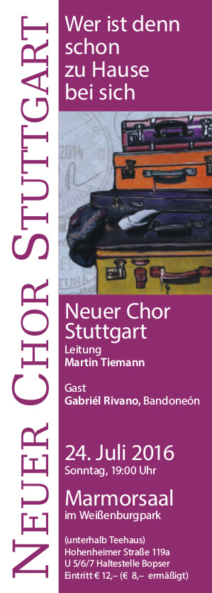 Flyer Wer ist den schon zu Hause bei sich …